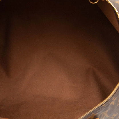 Louis Vuitton Monogram Speedy 40 Boston Bag Brown Leather — view 4