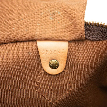 Louis Vuitton Monogram Speedy 40 Boston Bag Brown Leather — view 5