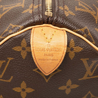 Louis Vuitton Monogram Speedy 40 Boston Bag Brown Leather — view 6