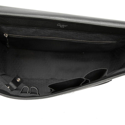 Cartier Pasha Crossbody Shoulder Bag Black Leather — view 4