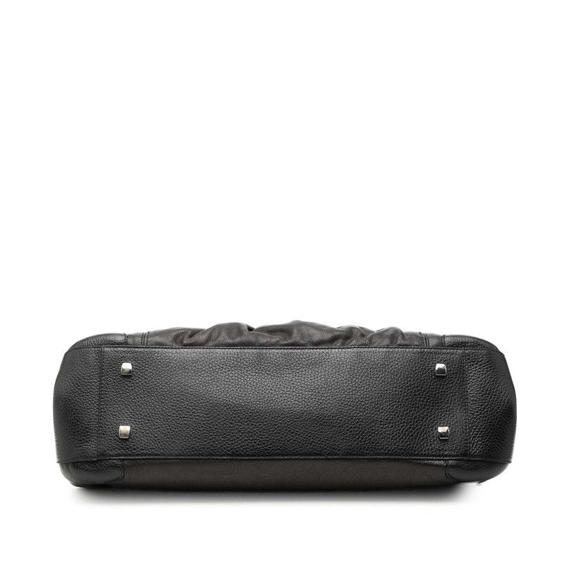 Cartier Ladonya Chain Shoulder Bag Black Brown Leather — view 3
