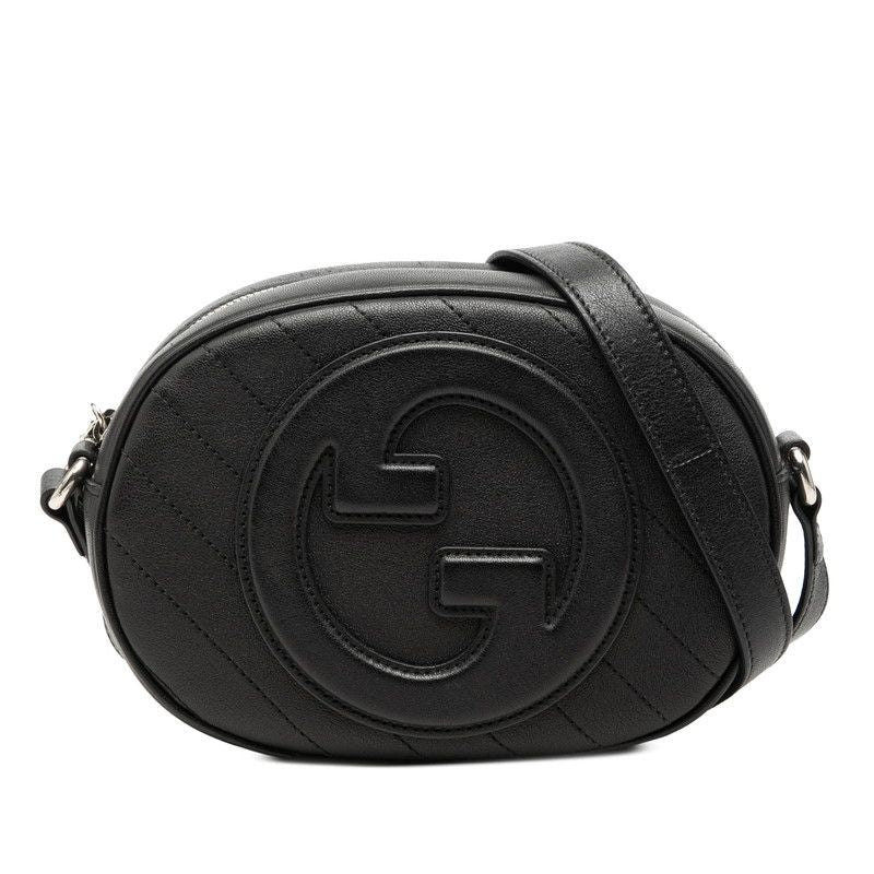 Gucci Blanc Di Mini Shoulder Bag Black Leather