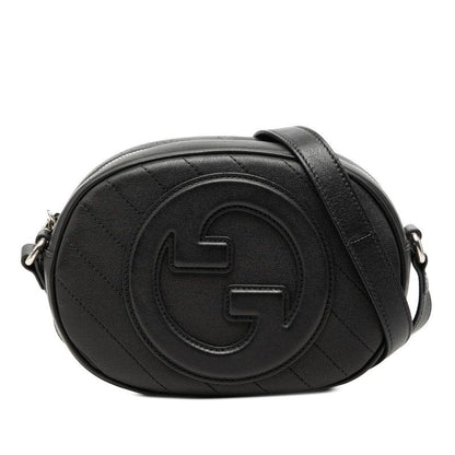 Gucci Blanc Di Mini Shoulder Bag Black Leather