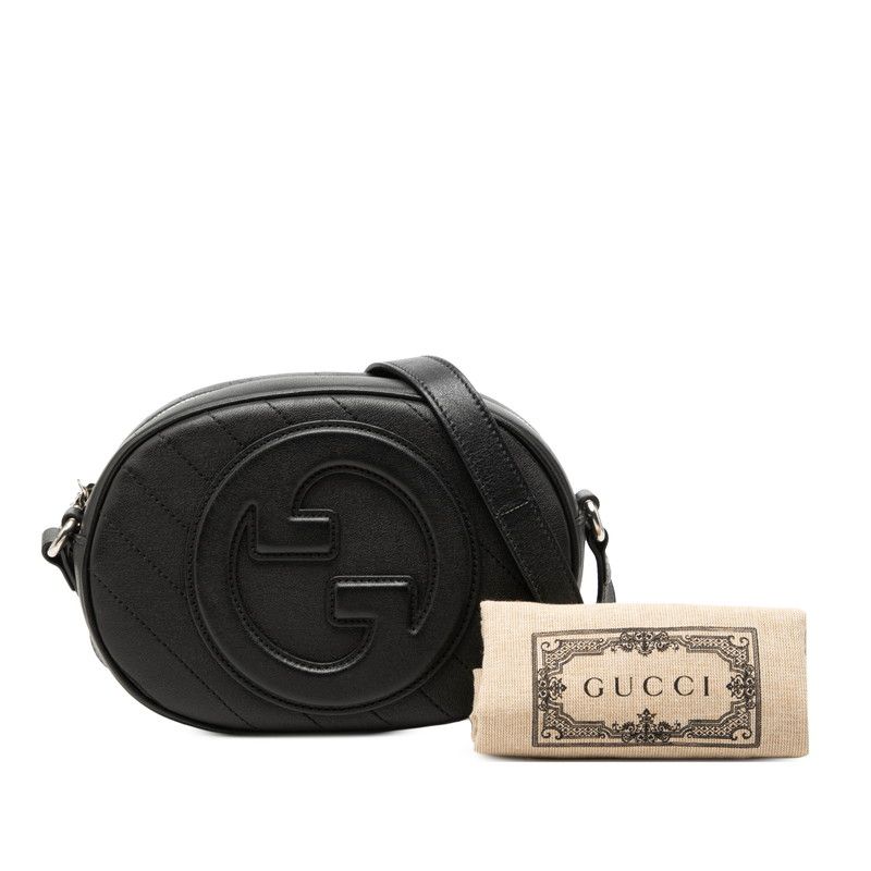 Gucci Blanc Di Mini Shoulder Bag Black Leather — view 7