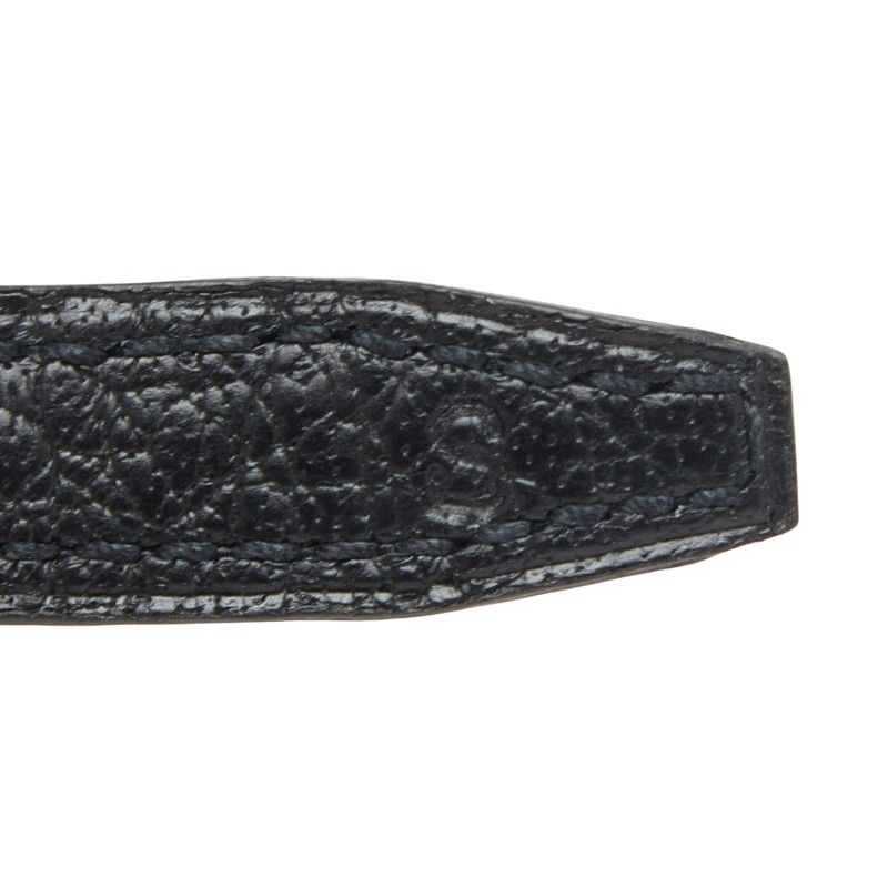 Hermes Kelly Dog Color Collar Black Leather Canvas — view 5