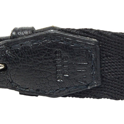 Hermes Kelly Dog Color Collar Black Leather Canvas — view 6
