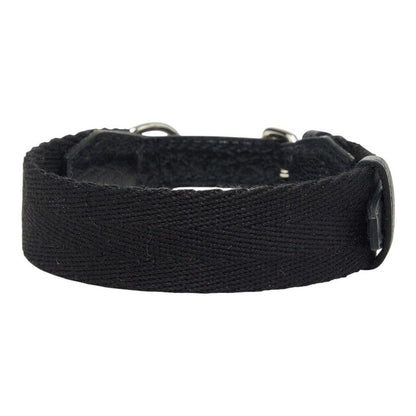 Hermes Kelly Dog Color Collar Black Leather Canvas — view 3