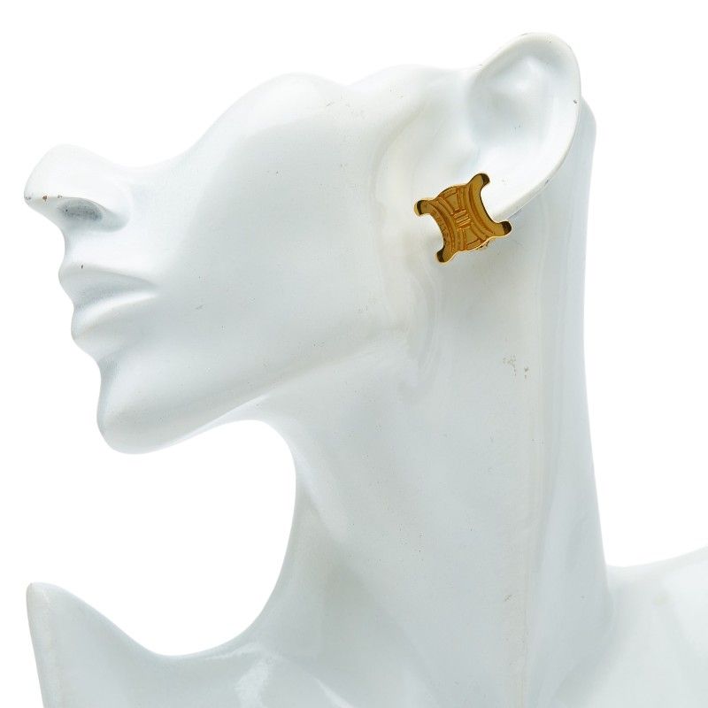 Celine Trio Earrings Gold Plated — view 4