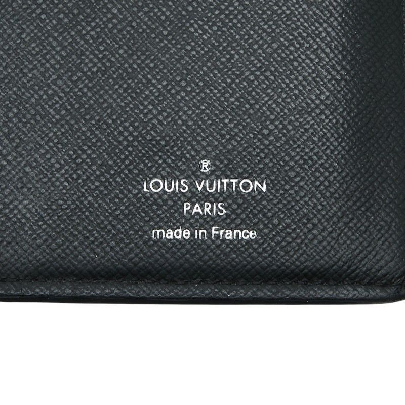 Louis Vuitton Monogram Eclipse Portefeuille Brazza Wallet Black Gray Leather — view 8
