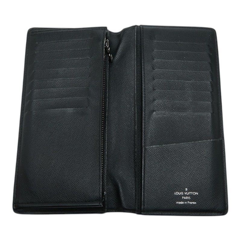 Louis Vuitton Monogram Eclipse Portefeuille Brazza Wallet Black Gray Leather — view 6