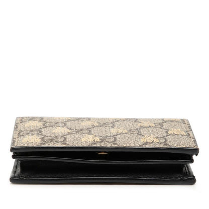 Gucci GG Supreme Beige Bifold Wallet Compact Leather — view 3