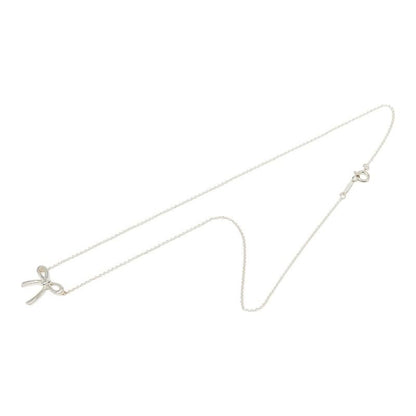 Tiffany & Co Bow Ribbon Necklace Silver — view 4