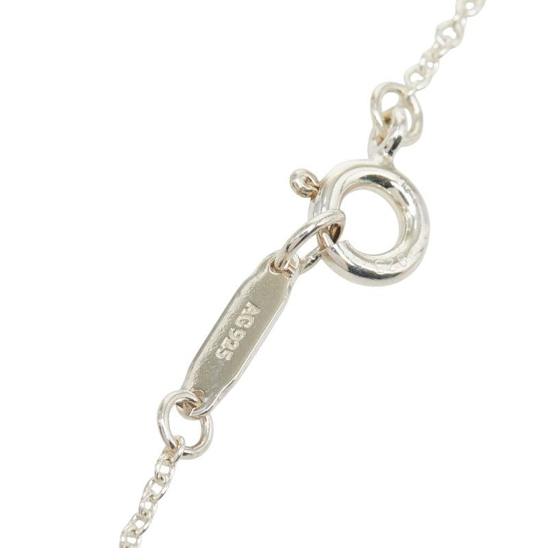 Tiffany & Co Bow Ribbon Necklace Silver — view 5