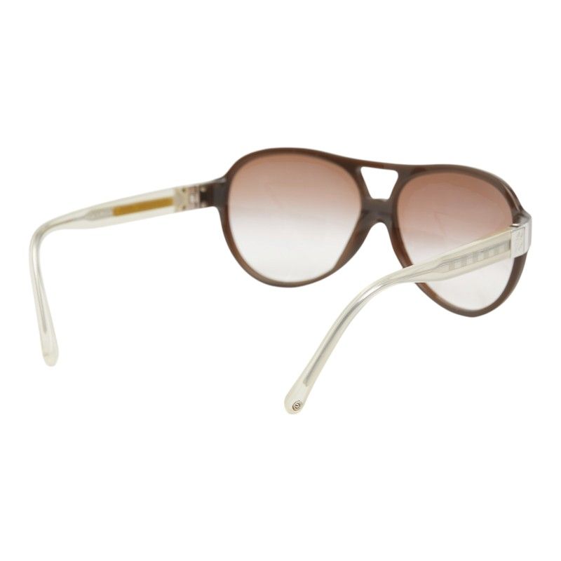 Louis Vuitton Damier Gradient Brown Clear Plastic 1 Eyewear — view 3