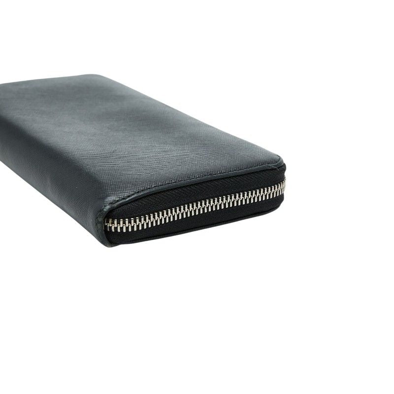 Prada Zip Around Wallet Black Saffiano Leather — view 4
