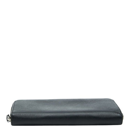 Prada Zip Around Wallet Black Saffiano Leather — view 3