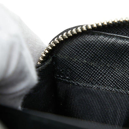 Prada Zip Around Wallet Black Saffiano Leather — view 8