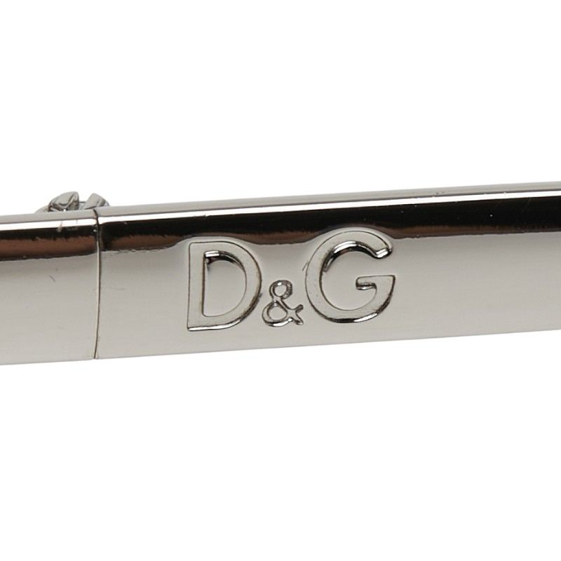Dolce & Gabbana Logo Sunglasses Silver Gold Metal & 1- Eyewear — view 5