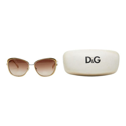 Dolce & Gabbana Logo Sunglasses Silver Gold Metal & 1- Eyewear — view 8