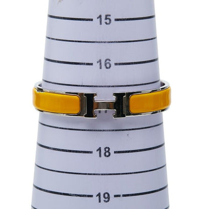 Hermes Click PM Bangle Silver Orange Metal Enamel 1- Bracelet — view 5