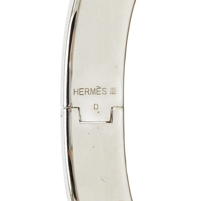 Hermes Click PM Bangle Silver Orange Metal Enamel 1- Bracelet — view 4
