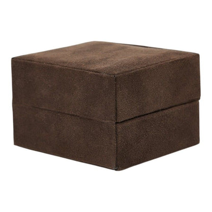 Saint Laurent Logo Box Set Vanity Bag Brown Suede Leather — view 7