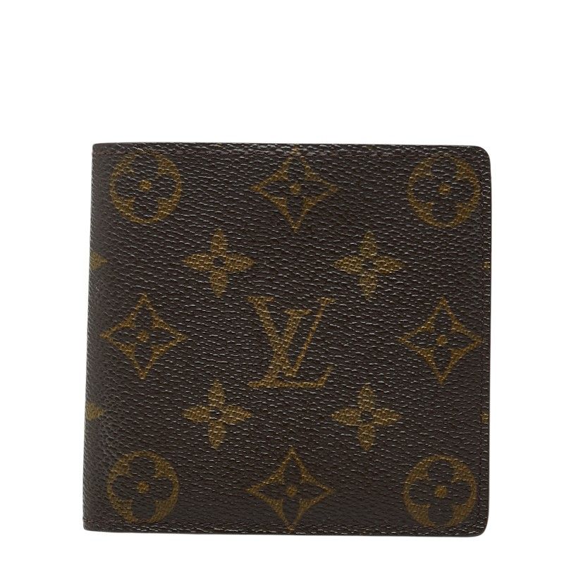 Louis Vuitton Monogram Portobier Cult Cles Monet Bifold Wallet Brown