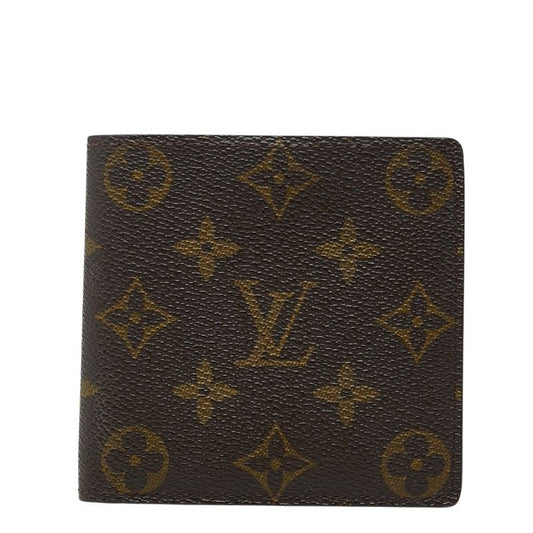 Louis Vuitton Monogram Portobier Cult Cles Monet Bifold Wallet Brown