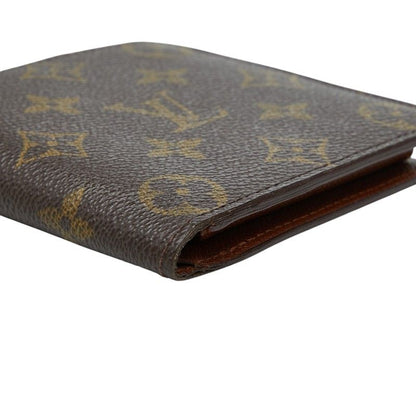 Louis Vuitton Monogram Portobier Cult Cles Monet Bifold Wallet Brown — view 4