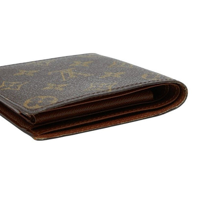 Louis Vuitton Monogram Portobier Cult Cles Monet Bifold Wallet Brown — view 5