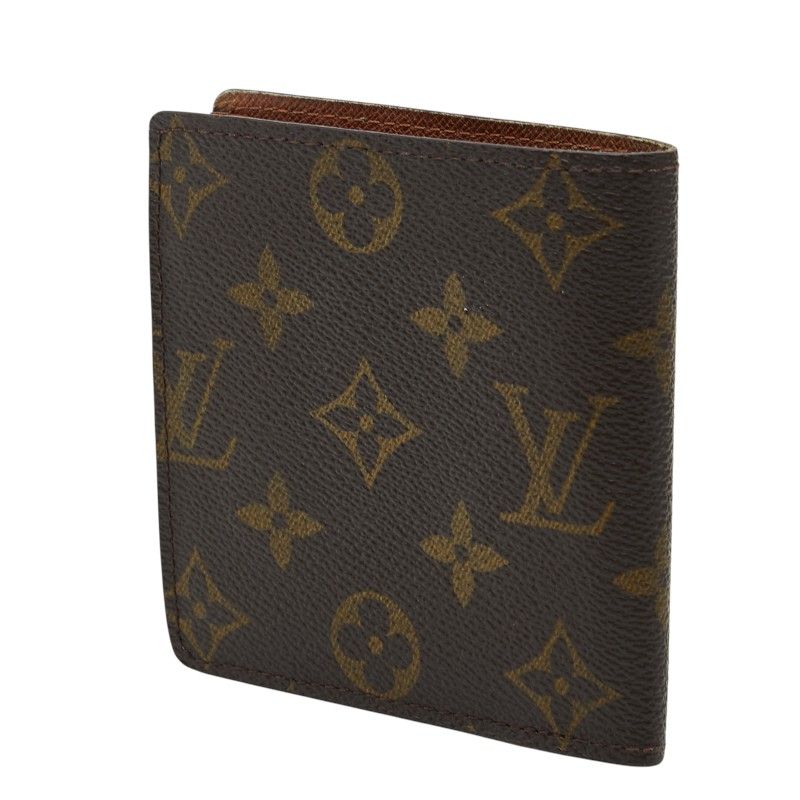 Louis Vuitton Monogram Portobier Cult Cles Monet Bifold Wallet Brown — view 2