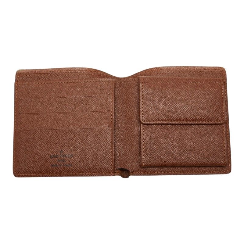 Louis Vuitton Monogram Portobier Cult Cles Monet Bifold Wallet Brown — view 6