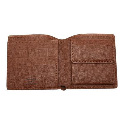 Louis Vuitton Monogram Portobier Cult Cles Monet Bifold Wallet Brown — view 6