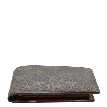 Louis Vuitton Monogram Portobier Cult Cles Monet Bifold Wallet Brown — view 3