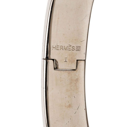 Hermes Click PM Bracelet Silver Pink Metal Enamel — view 4