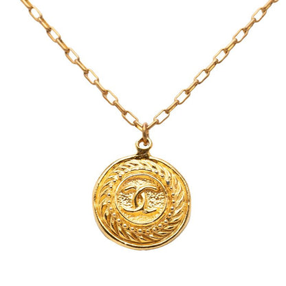 Chanel CC Logo Necklace Gold Plated — view 2