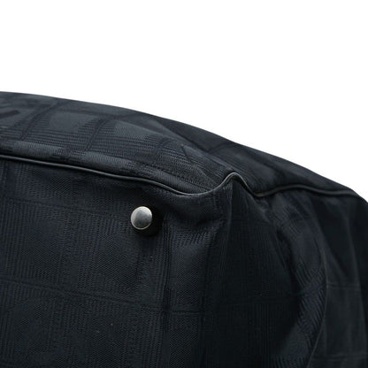Chanel New Travel Line CC Logo Tote Black Nylon Leather — view 6