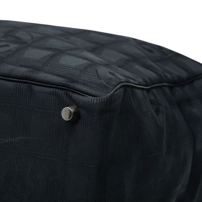 Chanel New Travel Line CC Logo Tote Black Nylon Leather — view 4