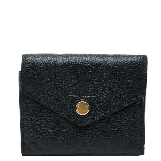 Louis Vuitton Monogram Empreinte Portefeuille Zoe Trifold Wallet Noir Black