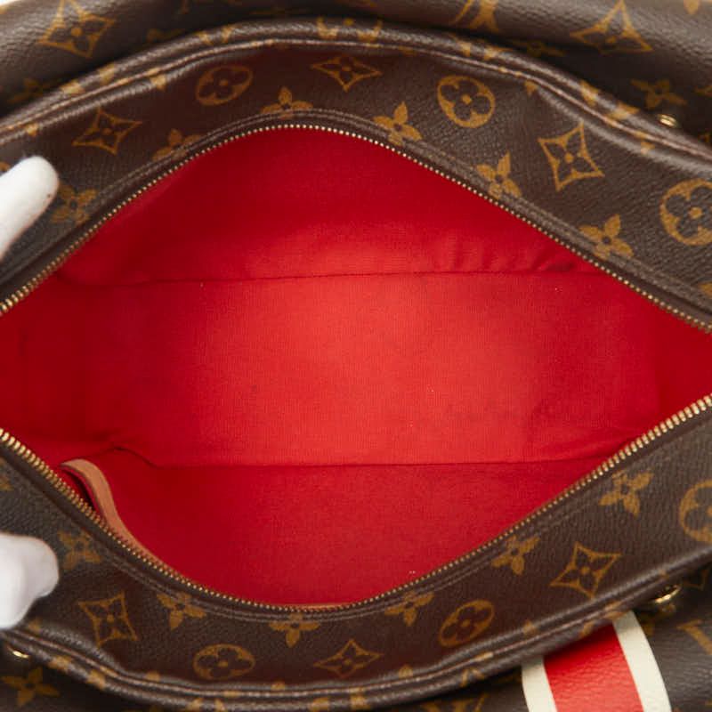 Louis Vuitton Monogram Naviglio Chinaran Crossbody Shoulder Bag Brown Leather — view 9