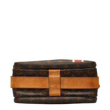 Louis Vuitton Monogram Naviglio Chinaran Crossbody Shoulder Bag Brown Leather — view 3