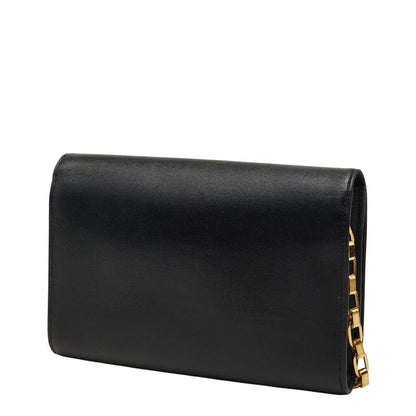 Louis Vuitton Pochette e MM Chain Shoulder Bag Black Leather — view 2