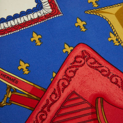 Hermes Carre 90 Selles a Housse Cover Scarf Large Multi Color Silk — view 4
