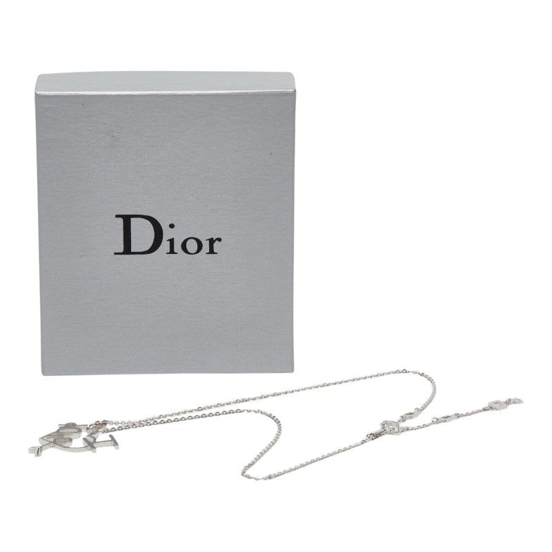 Dior I Love Dior Heart Arrow Necklace Silver Metal — view 8