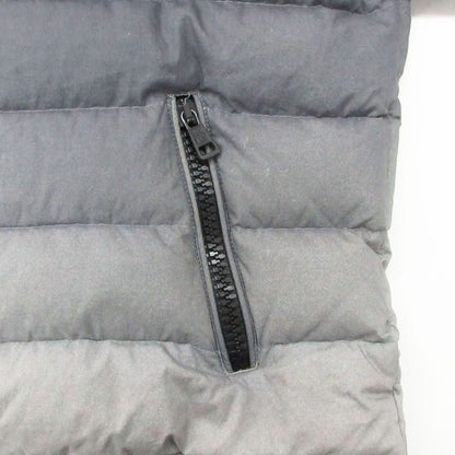 Moncler Off White by Virgil Abloh Dinard Down Jacket Rubber Big Patch Logo Gray — view 7