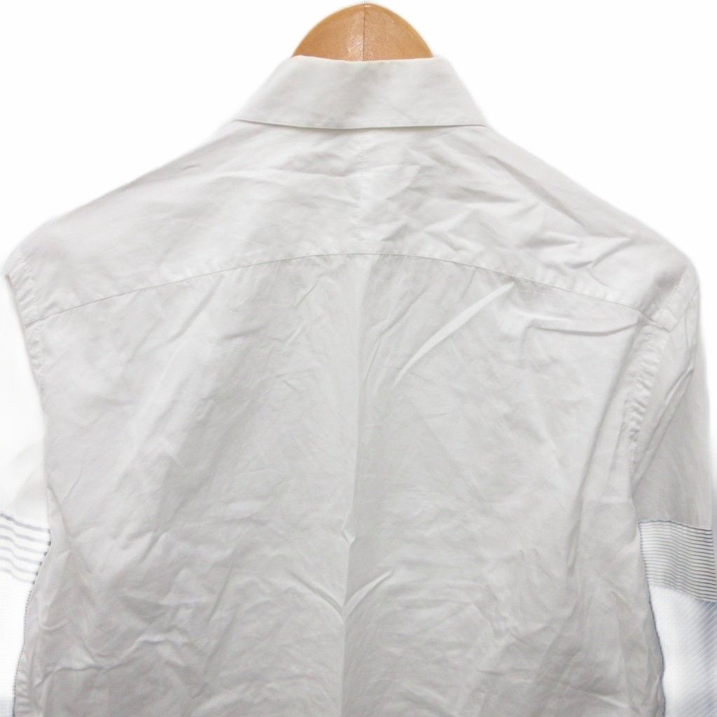Loewe Shirt Long Sleeve Contrast Border White 37 — view 4