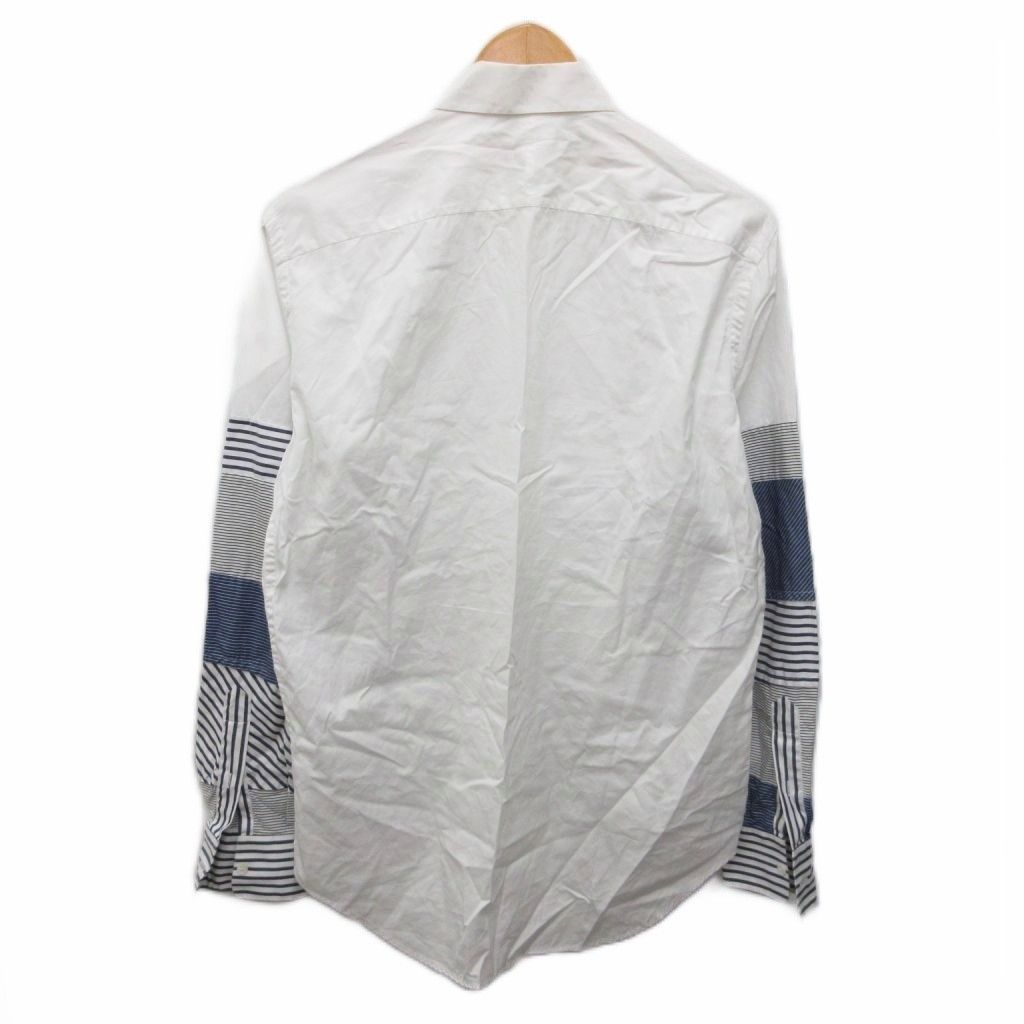 Loewe Shirt Long Sleeve Contrast Border White 37 — view 2