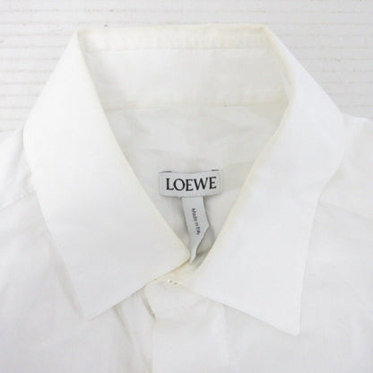 Loewe Shirt Long Sleeve Contrast Border White 37 — view 5