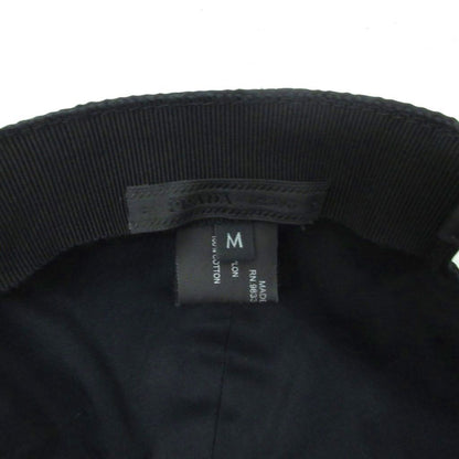Prada les Nylon Baseball Cap Hat Triangle Plate Black — view 7