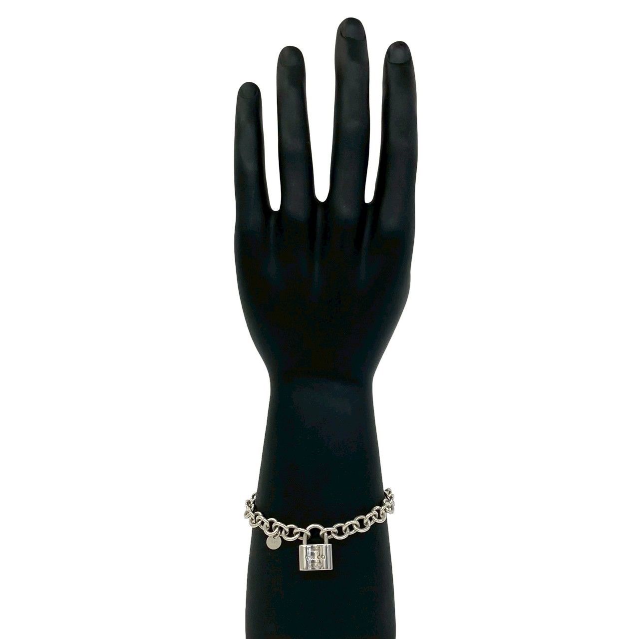 Tiffany & Co Cadena Lock Bracelet 925 Sterling Silver Chain — view 2